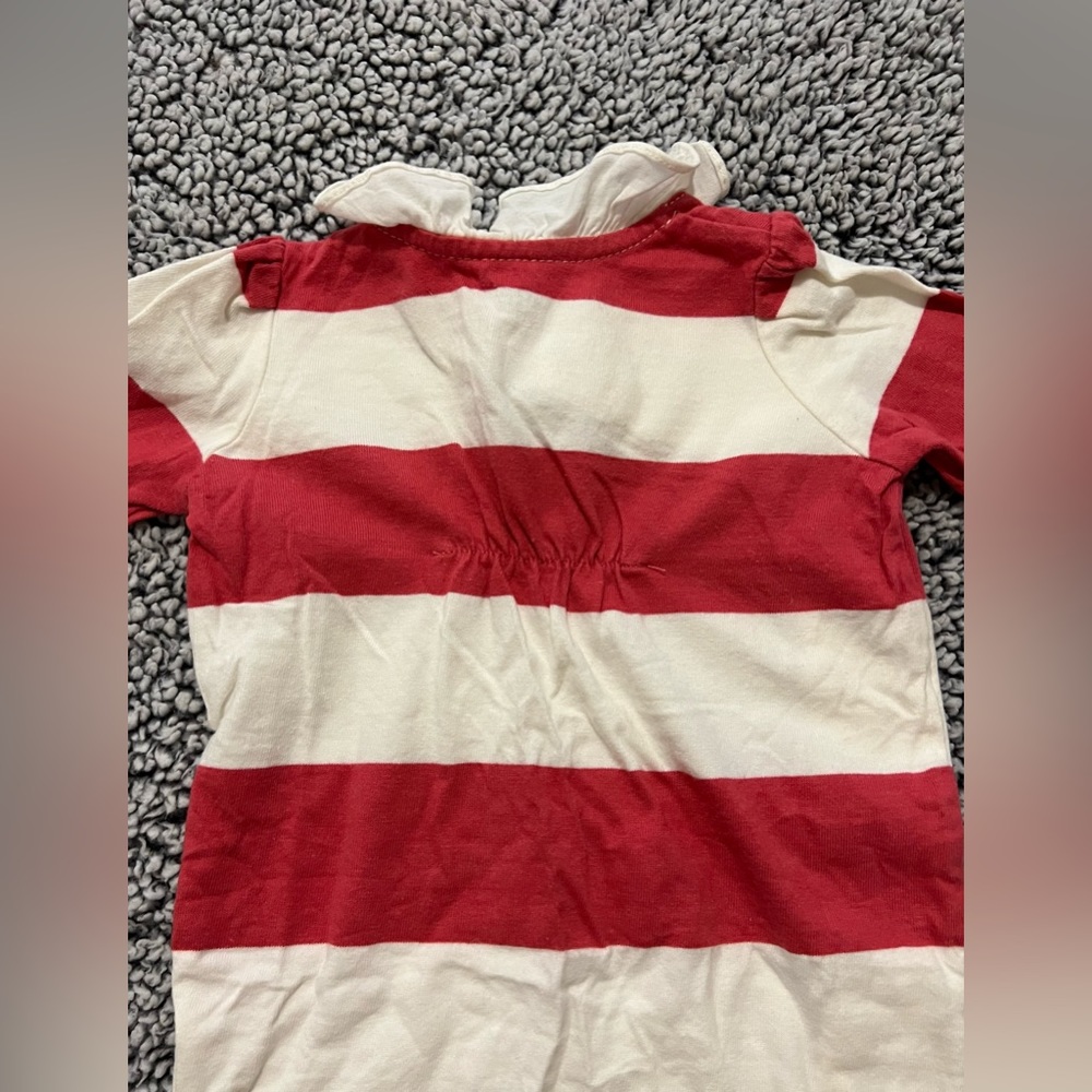 Ralph Lauren Baby Girl Cotton Long Sleeve Romper, 3 Months - Picture 3 of 4